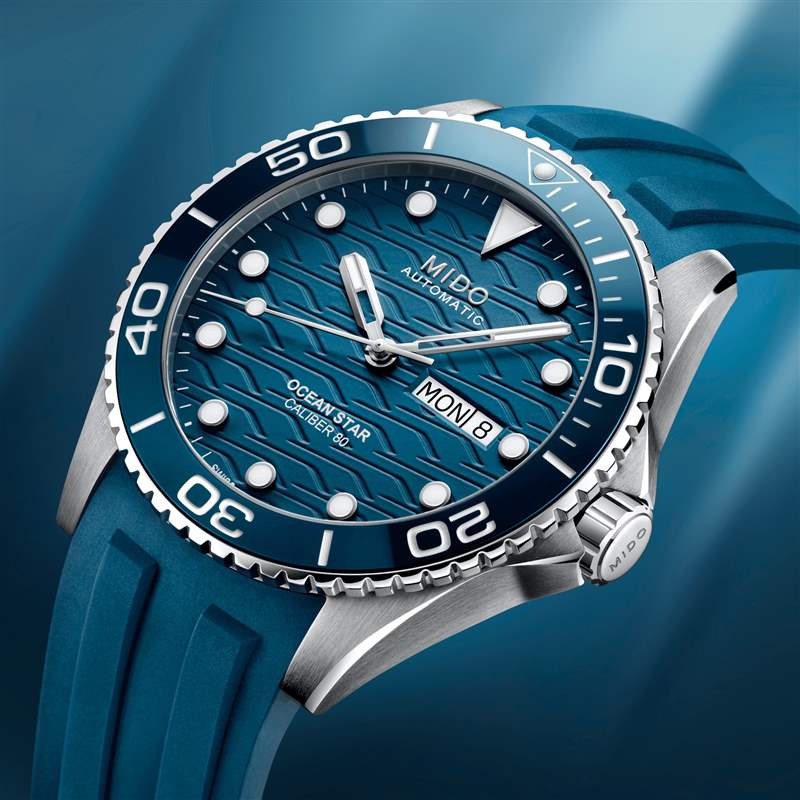 Mido推出Ocean Star 200C Ocean Blue藍色潛水腕表-復刻表