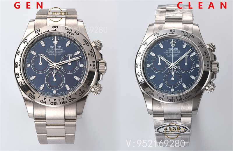 Clean廠116509白金藍(lán)鋼迪對(duì)比正品怎么樣,C廠藍(lán)貓迪真假對(duì)比評(píng)測(cè)-復(fù)刻表