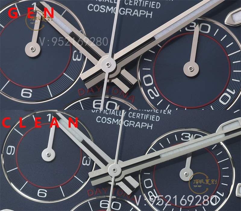 Clean廠116509白金藍(lán)鋼迪對(duì)比正品怎么樣,C廠藍(lán)貓迪真假對(duì)比評(píng)測(cè)-復(fù)刻表