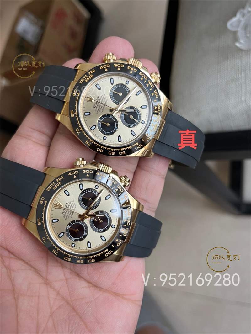 C廠余文樂真假對(duì)比,Clean廠勞力士余文樂4130做工對(duì)比正品一眼假嗎-復(fù)刻表