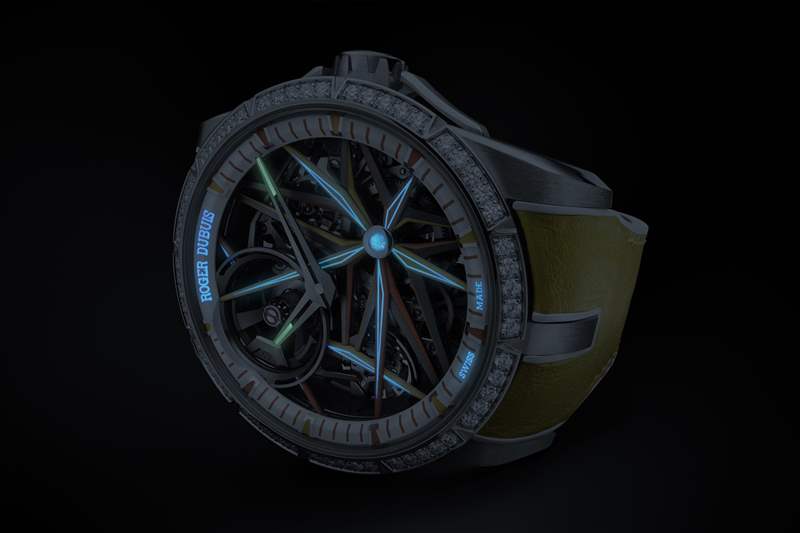 羅杰杜彼推出Excalibur Blacklight Monobalancier限量鏤空腕表-復刻表