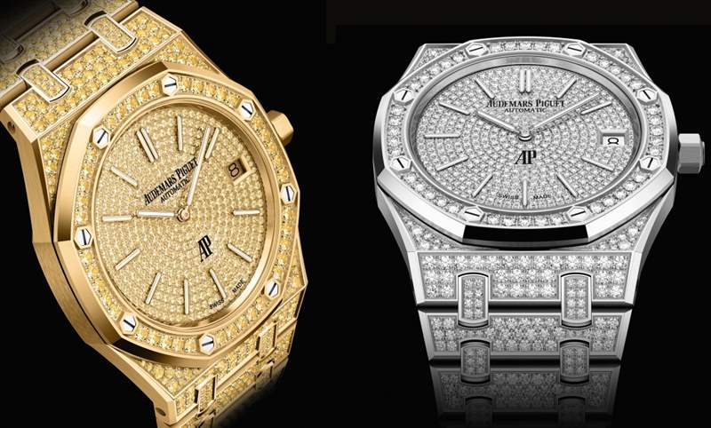 光彩熠熠！愛彼Royal Oak Jumbo全鑲寶石版限量登場-復刻表