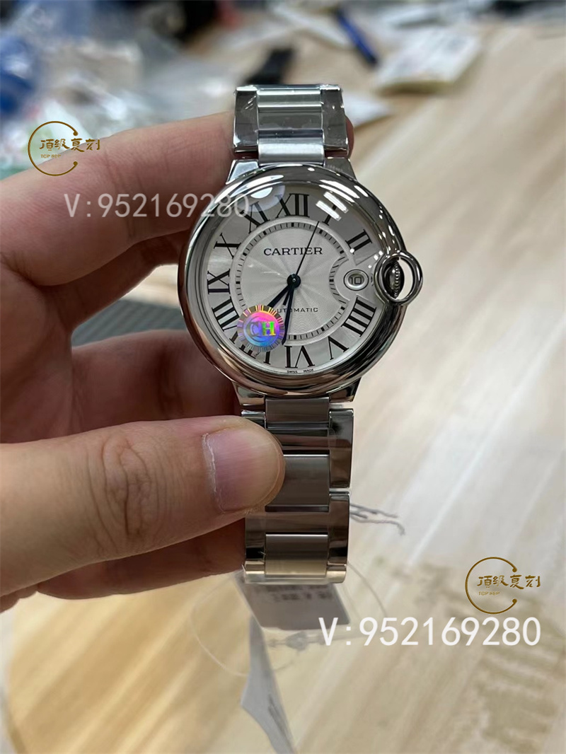 CH廠(chǎng)卡地亞40mm藍(lán)氣球快拆表帶做工值得入手嗎-復(fù)刻表