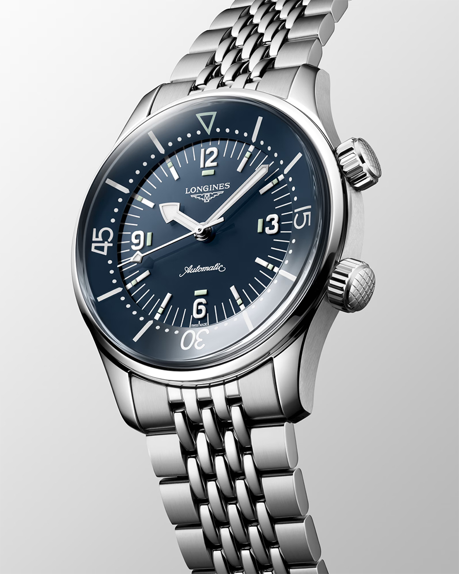 浪琴表Legend Diver Watch 39mm，無日期的復古詮釋-復刻表