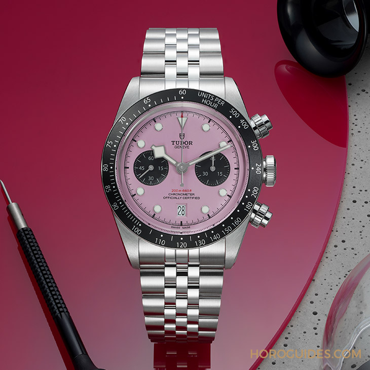 顛覆傳統的粉紅熊貓!帝舵表TUDOR發表Black Bay Chrono 'Pink'粉紅表盤計時碼表-復刻表
